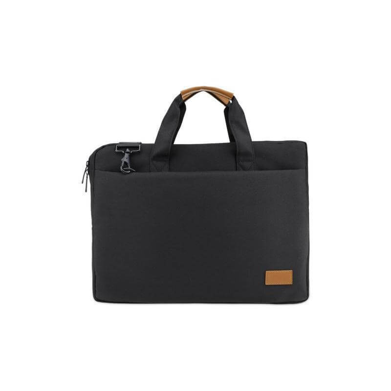 15" Laptop Bag - Black/Tan