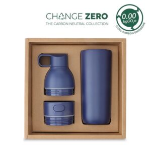 2-in-1 Modular Hydration Gift Set - Navy Blue