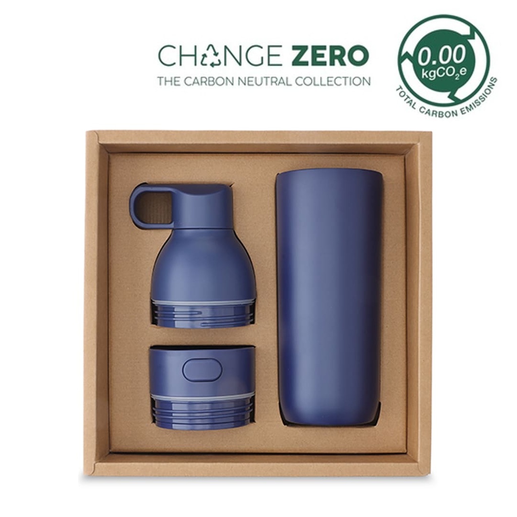 2-in-1 Modular Hydration Gift Set - Navy Blue