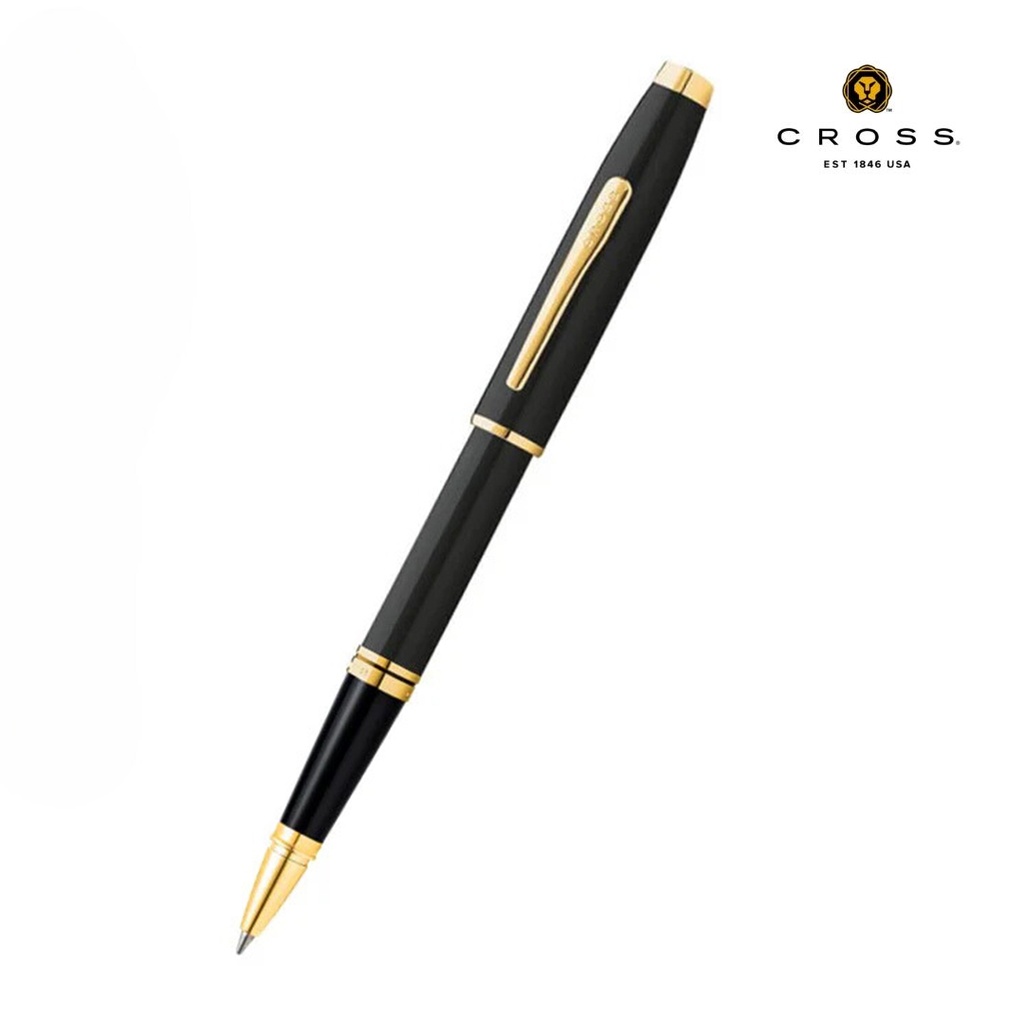 Black Lacquer with Gold Tone Appointments Rollerball Pen
