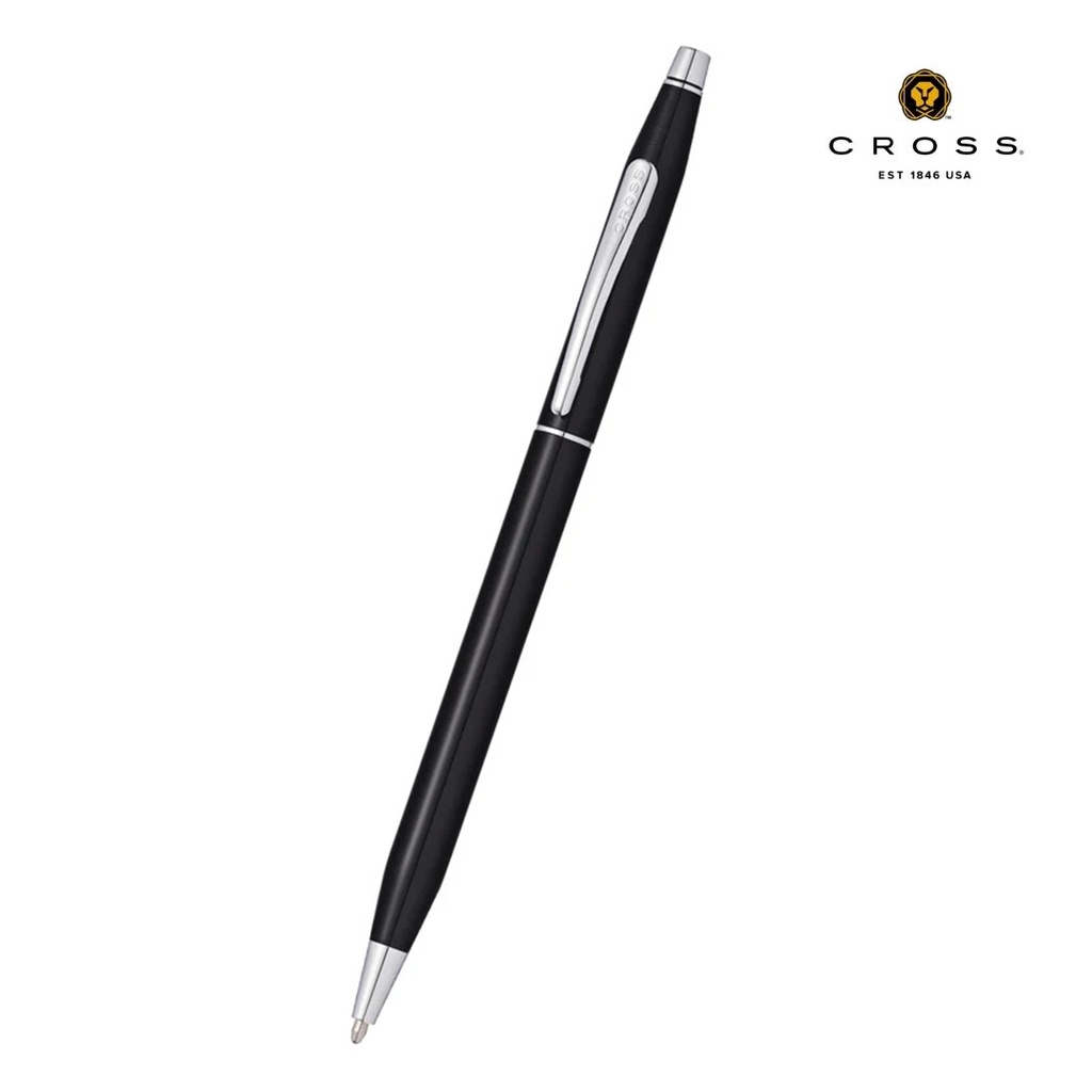 Black Lacquer with Polished Chrome Appointments Ballpoint Pen